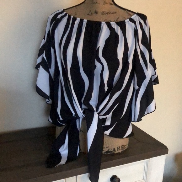 Other - Very Elegant Black&White Blouse